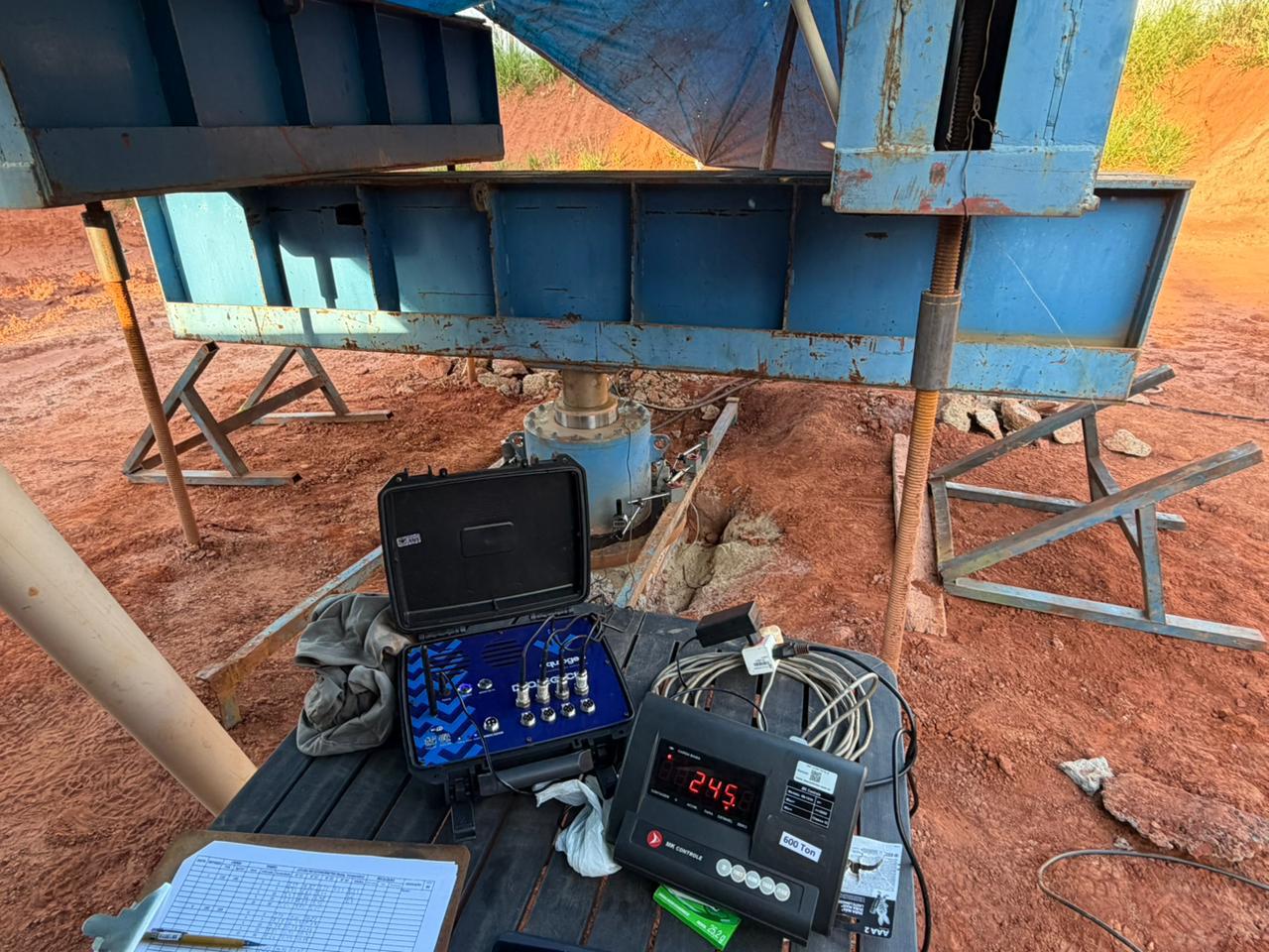 Equipe técnica e operação em geotecnia