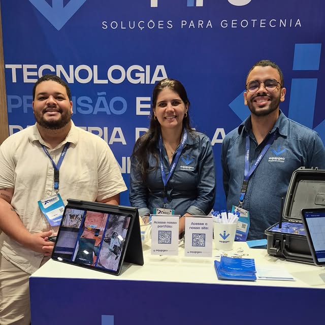 Post em vídeo da EquipGeo sobre tecnologia aplicada à geotecnia